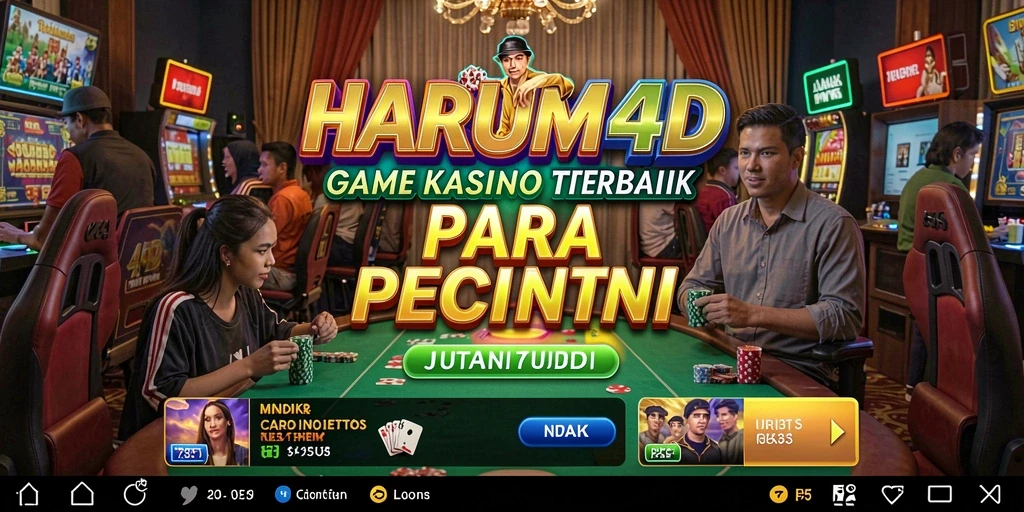 Tampilan menarik dari gameplay HARUM4D yang memukau di dunia Kasino.