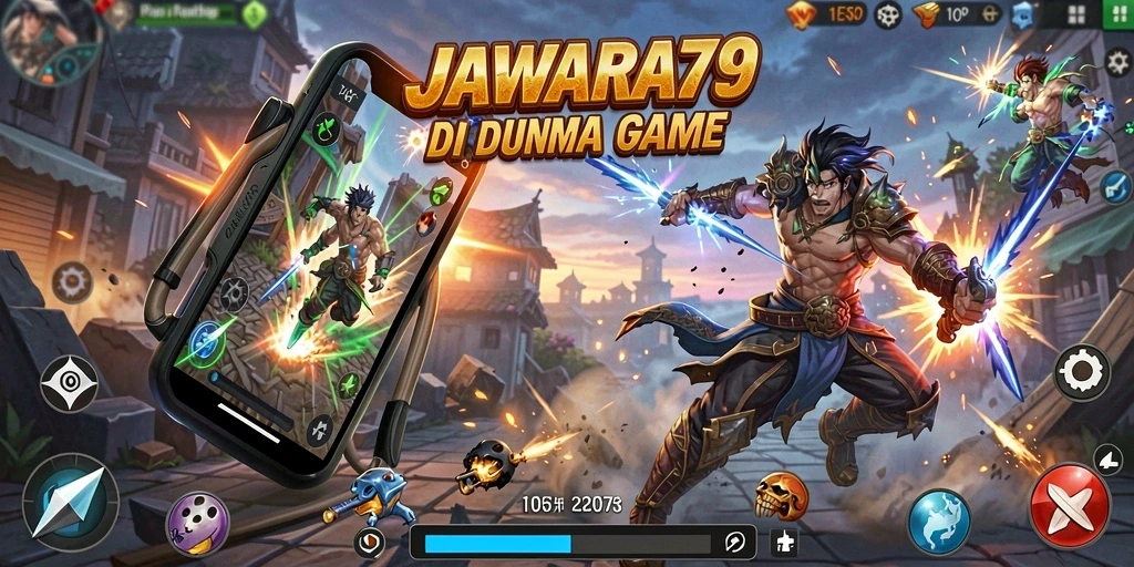 Tampilan aksi seru di arena pertarungan JAWARA79.