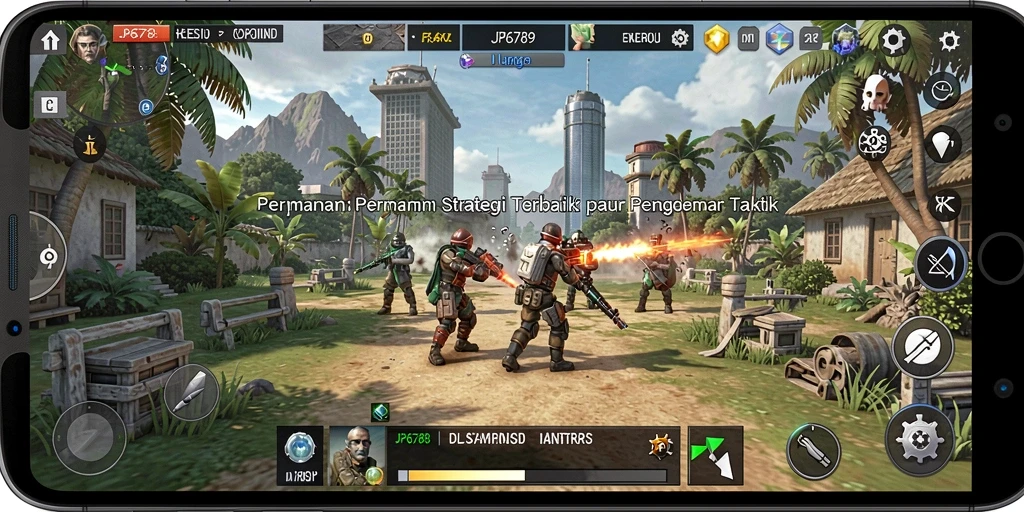 Screenshot gameplay JP6789 menampilkan pertempuran strategi yang mendebarkan.