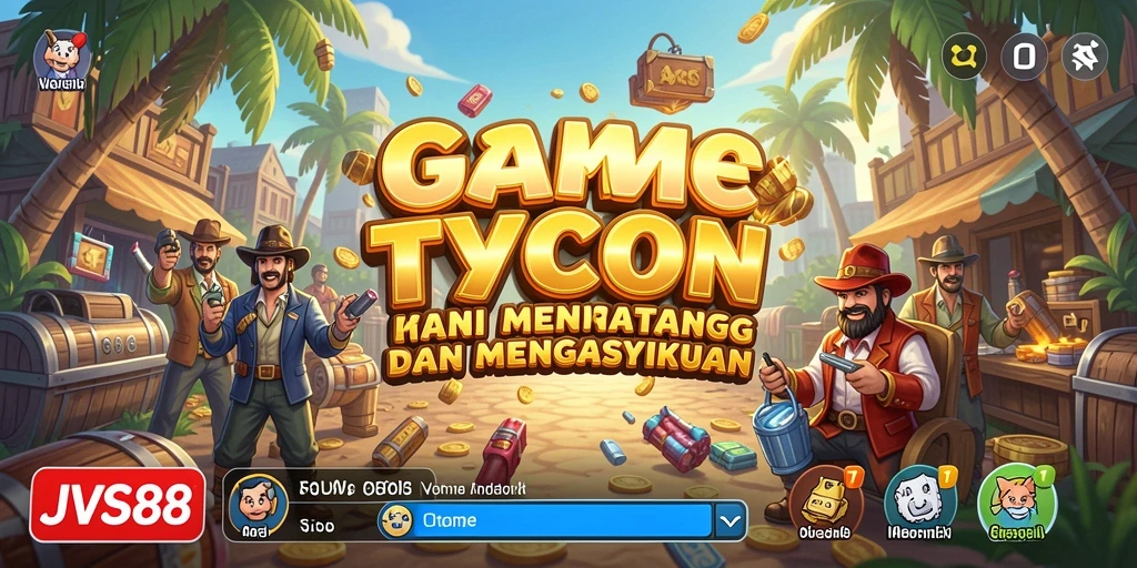 Tampilan gameplay seru dalam JVS88 yang penuh strategi Tycoon.