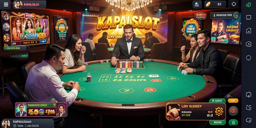 Tampilan gameplay menarik di KAPALSLOT Live Casino.