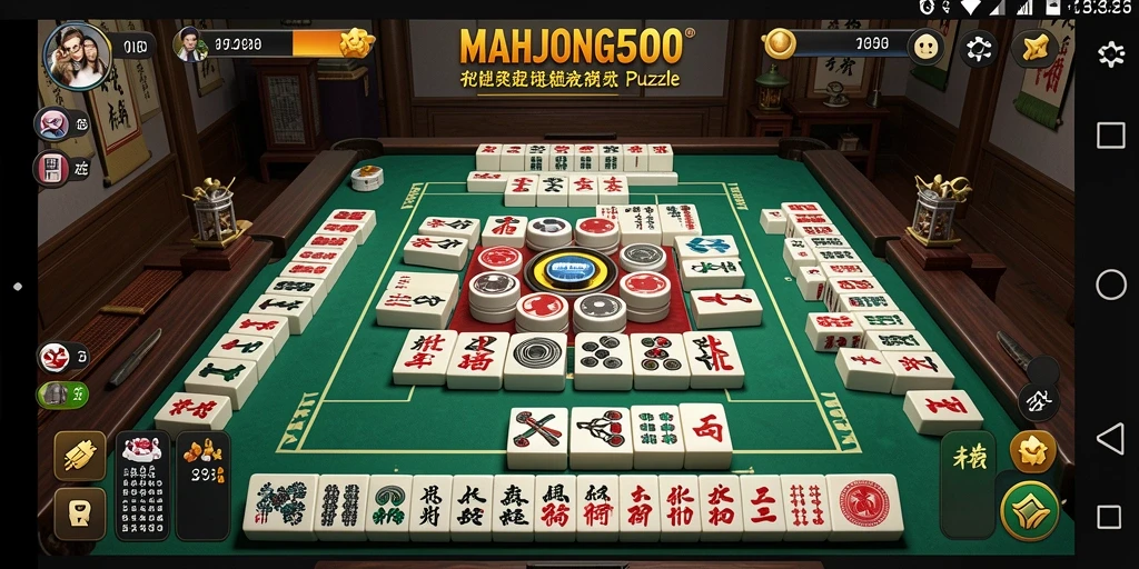 Tampilan seru permainan MAHJONG500 yang menantang dan interaktif.