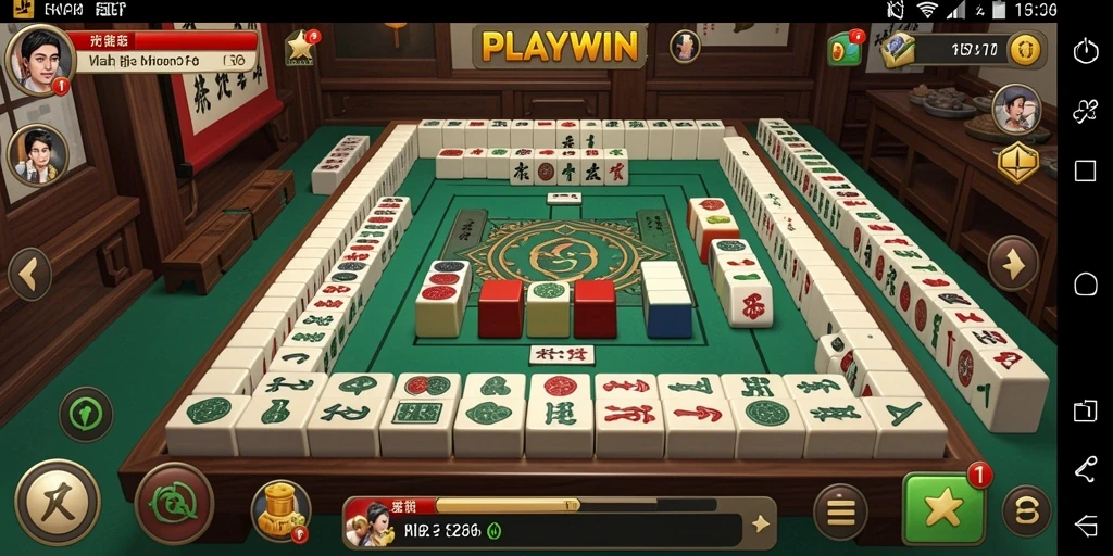 Gameplay Mahjong yang seru dan menantang pada PLAYWIN.