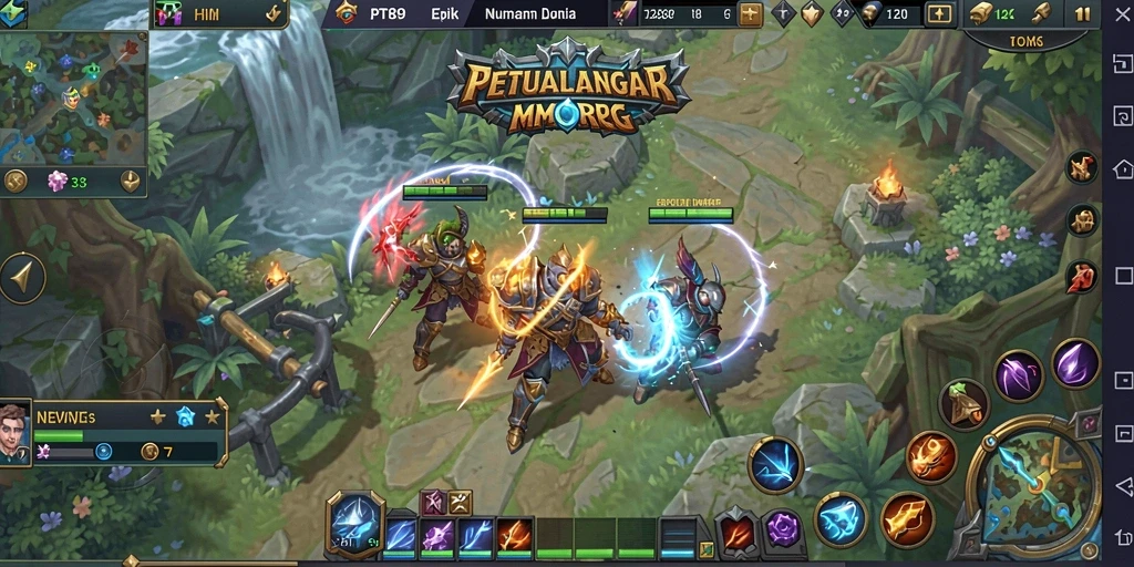 Gameplay PT89 yang menampilkan aksi seru dan kerjasama antar pemain.