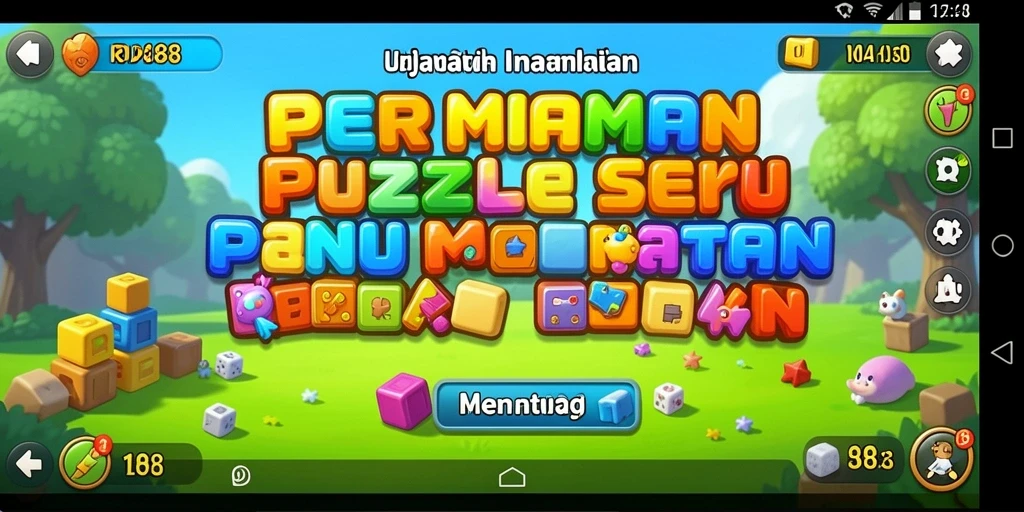 Tampilan utama gameplay RDI88 dengan teka-teki yang menarik.