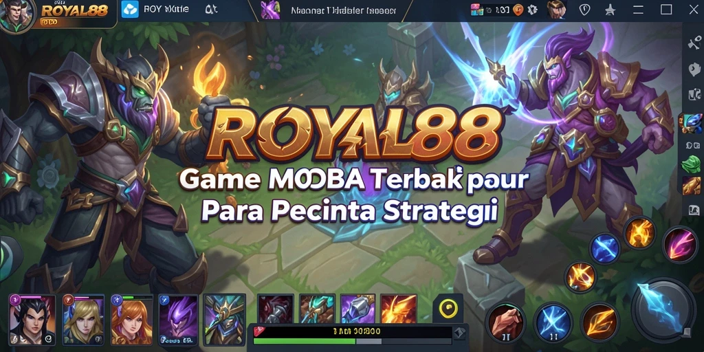 Tampilan gameplay seru dari ROYAL88 dengan pertarungan tim strategis.