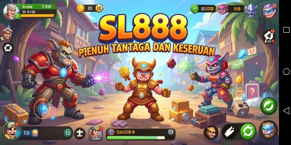 Tampilan gameplay seru dari SL888 dengan grafis memukau.