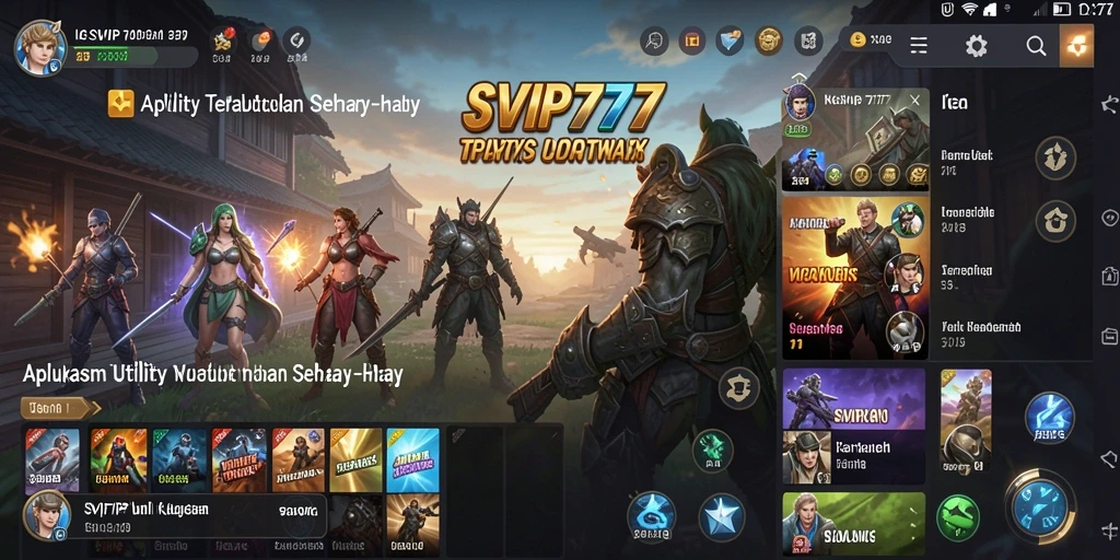 Screenshot SVIP777 menampilkan antarmuka pengguna yang bersih dan efisien.