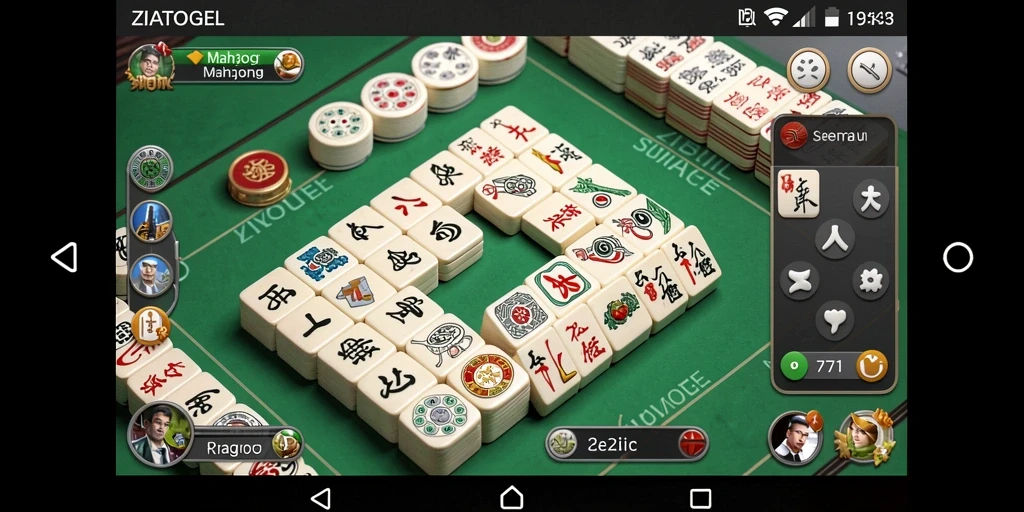 Tampilan menarik dari gameplay ZIATOGEL saat bermain Mahjong.